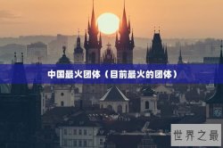 中国最火团体（目前最火的团体）