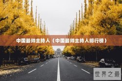 中国最帅主持人（中国最帅主持人排行榜）