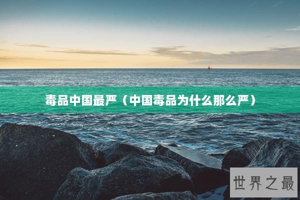 毒品中国最严（中国毒品为什么那么严）