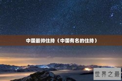 中国最帅住持（中国有名的住持）