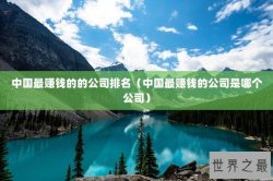 中国最赚钱的的公司排名（中国最赚钱的公司是哪个公司）