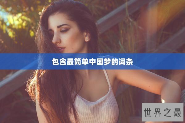 包含最简单中国梦的词条