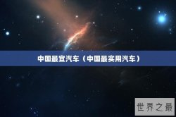 中国最宜汽车（中国最实用汽车）