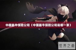 中国最牛保险公司（中国最牛保险公司是哪一家）