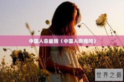 中国人命最贱（中国人命贱吗）