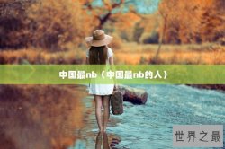 中国最nb（中国最nb的人）
