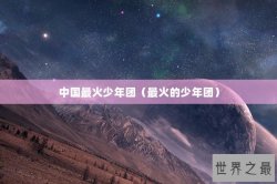 中国最火少年团（最火的少年团）