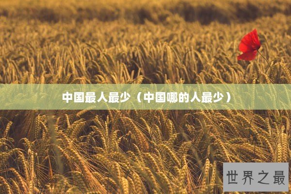 中国最人最少（中国哪的人最少）
