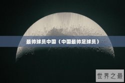 最帅球员中国（中国最帅足球员）