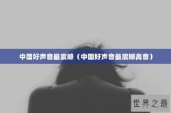 中国好声音最震撼（中国好声音最震撼高音）