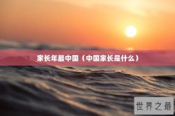 家长年最中国（中国家长是什么）