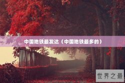 中国地铁最发达（中国地铁最多的）