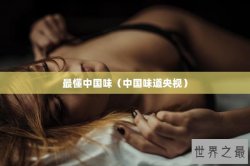 最懂中国味（中国味道央视）