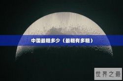 中国最粗多少（最粗有多粗）
