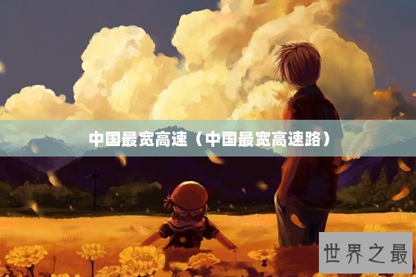 中国最宽高速（中国最宽高速路）