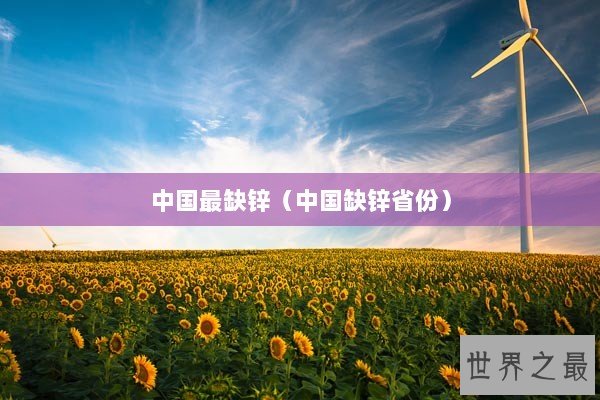 中国最缺锌（中国缺锌省份）