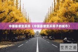 中国最便宜买房（中国最便宜买房子的城市）