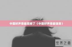 中国好声音最震撼了（中国好声音最强音）