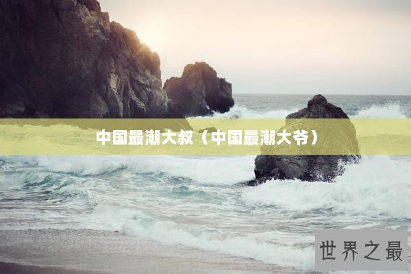 中国最潮大叔（中国最潮大爷）