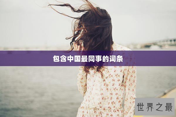 包含中国最同事的词条