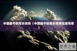 中国最牛的军长视频（中国最牛的军长视频在线观看）