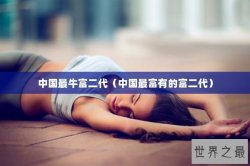 中国最牛富二代（中国最富有的富二代）