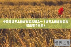 中国是世界上最古老的文明之一（世界上最古老的文明是哪个文明）
