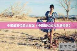 中国最繁忙的火车站（中国最忙的火车站排名）