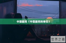 中国最闲（中国最闲的单位）