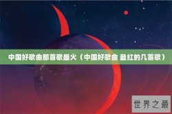 中国好歌曲那首歌最火（中国好歌曲 最红的几首歌）