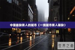 中国最缺男人的城市（一线城市男人稀缺）