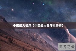 中国最火餐厅（中国最火餐厅排行榜）