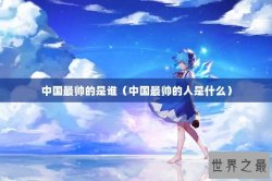 中国最帅的是谁（中国最帅的人是什么）