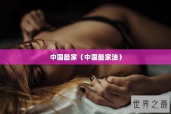 中国最家（中国最家法）
