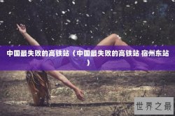 中国最失败的高铁站（中国最失败的高铁站 宿州东站）