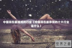 中国现在最赚钱的行业（中国现在最挣钱的十大行业是什么）