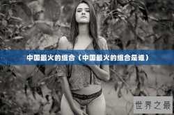 中国最火的组合（中国最火的组合是谁）