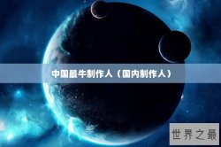 中国最牛制作人（国内制作人）