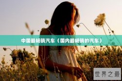 中国最畅销汽车（国内最畅销的汽车）