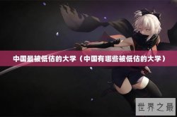 中国最被低估的大学（中国有哪些被低估的大学）