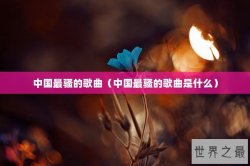 中国最骚的歌曲（中国最骚的歌曲是什么）