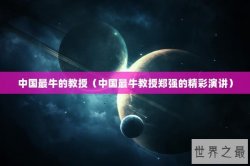 中国最牛的教授（中国最牛教授郑强的精彩演讲）