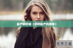 最严的中国（管的最严的国家）
