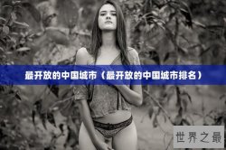 最开放的中国城市（最开放的中国城市排名）