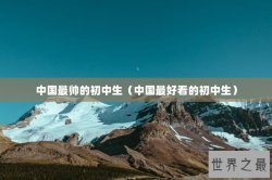 中国最帅的初中生（中国最好看的初中生）