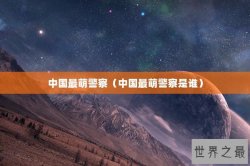 中国最萌警察（中国最萌警察是谁）