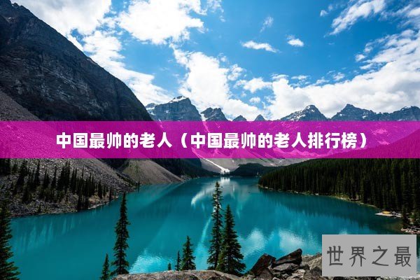 中国最帅的老人（中国最帅的老人排行榜）