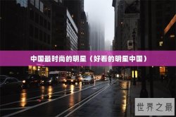 中国最时尚的明星（好看的明星中国）