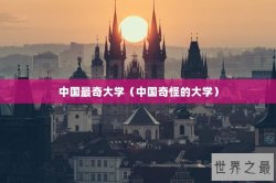 中国最奇大学（中国奇怪的大学）