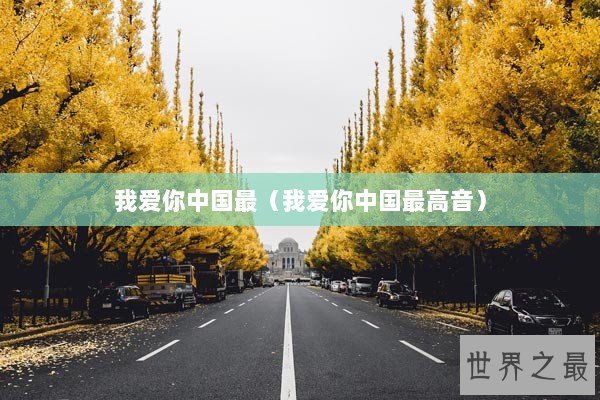 我爱你中国最（我爱你中国最高音）
